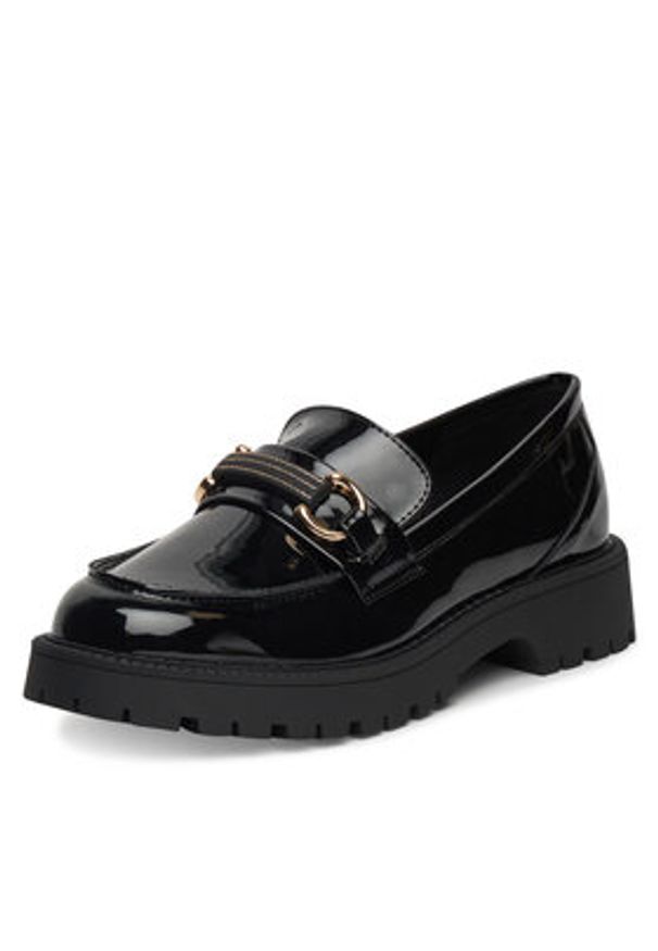 DeeZee Loafersy 23038T235 Czarny. Kolor: czarny. Materiał: materiał, syntetyk