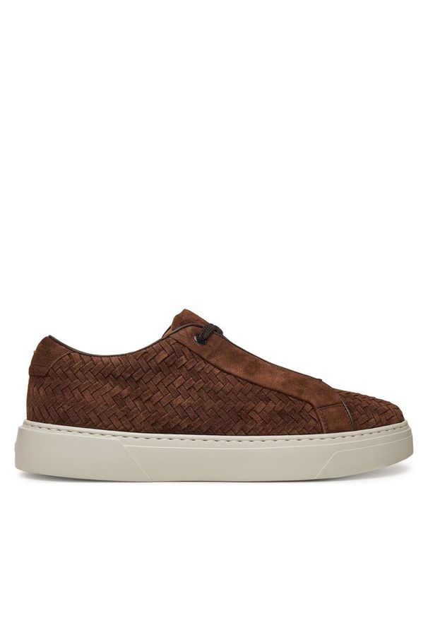 Sneakersy BOSS. Kolor: brązowy