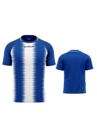 Koszulka Sportowa Givova Stripe XL - Oddychająca i Trwała. Kolor: niebieski, biały, wielokolorowy. Materiał: poliester. Sport: piłka nożna