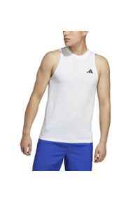 Adidas - Koszulka fitness męska ADIDAS bez rękawów. Materiał: skóra, poliester, materiał. Długość rękawa: bez rękawów