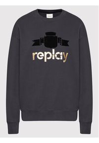 Replay Bluza W3586A.000.23190P Szary Oversize. Kolor: szary. Materiał: bawełna