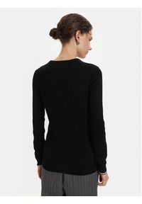 Beverly Hills Polo Club Sweter P-SS26W-M537390BLK Czarny Regular Fit. Typ kołnierza: polo. Kolor: czarny. Materiał: bawełna #5