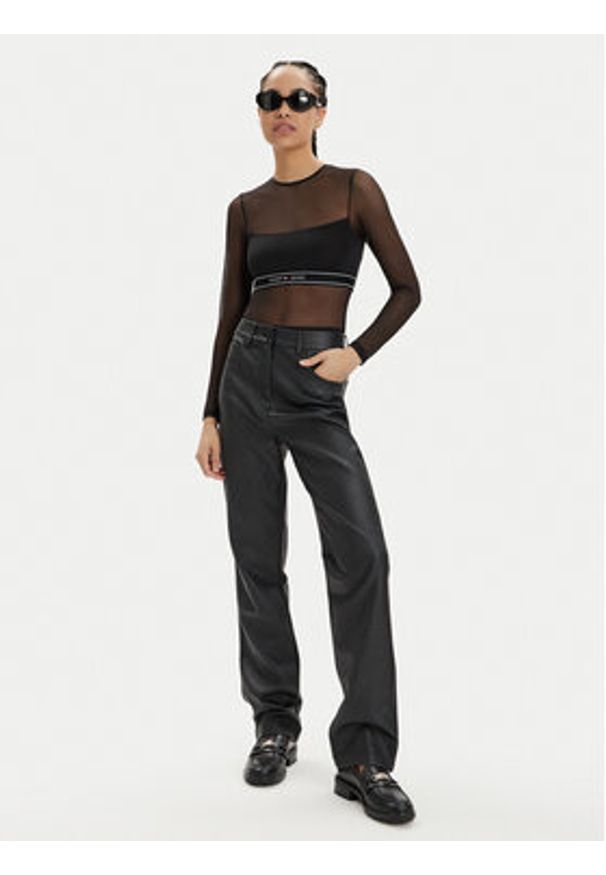 TOMMY HILFIGER - Tommy Hilfiger Body UW0UW05135 Czarny Slim Fit. Kolor: czarny. Materiał: syntetyk