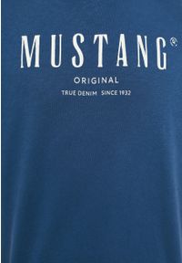 Mustang - MUSTANG BEN CREWNECK SSLEEVE MĘSKA BLUZA Z KRÓTKIM RĘKAWEM INSIGNIA BLUE 1013870 5230. Długość rękawa: krótki rękaw. Długość: krótkie #6