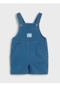 Sinsay - Elastyczne ogrodniczki jeansowe - niebieski. Kolor: niebieski. Materiał: jeans