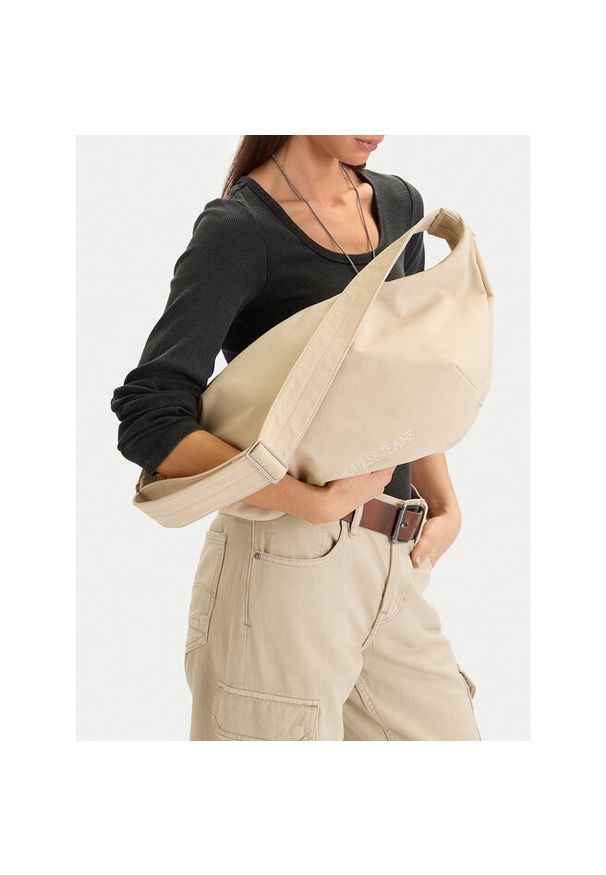 Torebka Guess Jeans. Kolor: beżowy