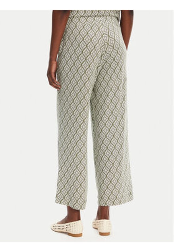 Olsen Spodnie materiałowe 14002433 Zielony Relaxed Fit. Kolor: zielony. Materiał: wiskoza