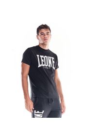 LEONE 1947 APPAREL - Męska koszulka z krótkim rękawem Leone 1947 Apparel. Kolor: czarny. Materiał: tkanina. Długość rękawa: krótki rękaw. Długość: krótkie. Sport: fitness