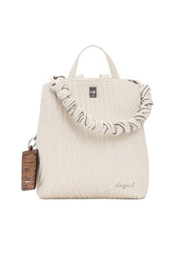 Desigual Plecak 26SAKP41 Beżowy. Kolor: beżowy. Materiał: skóra