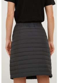 Jack Wolfskin spódnica kolor czarny mini prosta. Stan: podwyższony. Kolor: czarny. Materiał: materiał. Wzór: gładki #3