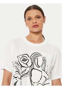 Desigual T-Shirt Tristan 24SWTKB0 Biały Relaxed Fit. Kolor: biały. Materiał: bawełna #5