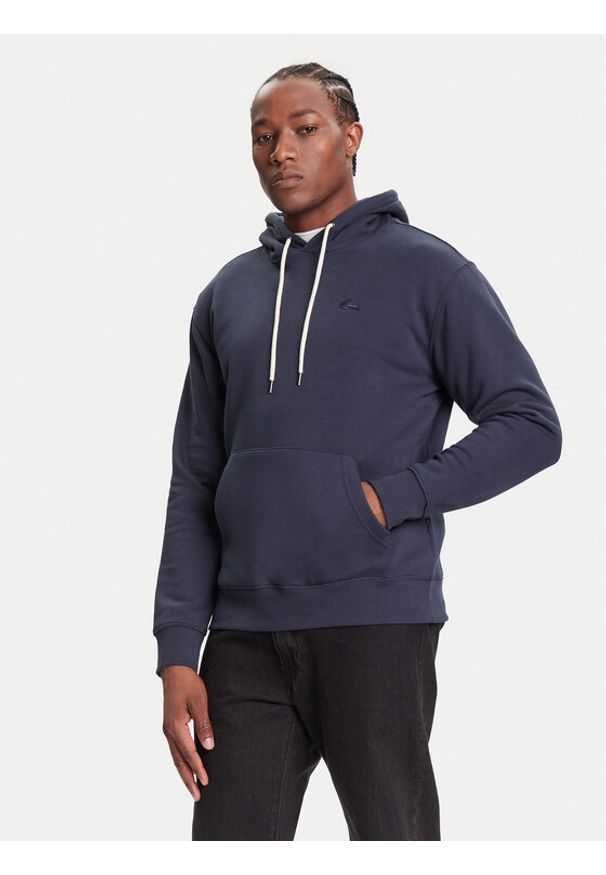 Quiksilver Bluza Salt Water Hoodie EQYFT05159 Granatowy Regular Fit. Kolor: niebieski. Materiał: bawełna