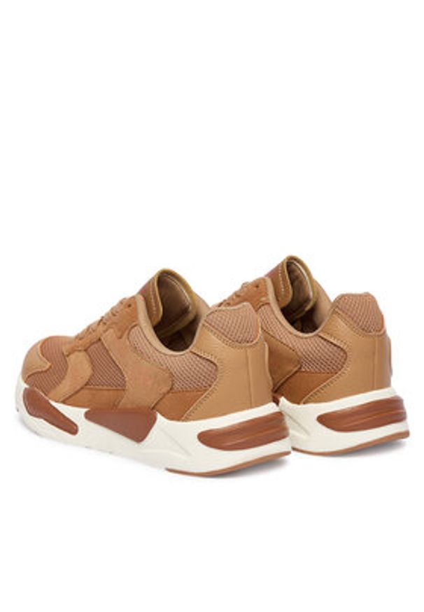Guess Sneakersy J5BZ49 L0870 Brązowy. Kolor: brązowy. Materiał: skóra