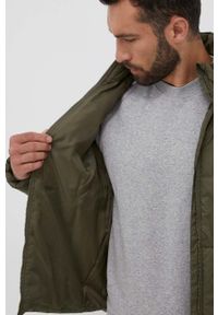 Adidas - adidas kurtka męska kolor zielony zimowa. Kolor: zielony. Wzór: nadruk. Sezon: zima #6