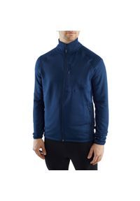 Bluza trekkingowa techniczna męska Viking Jukon na zamek. Kolor: niebieski. Sport: turystyka piesza