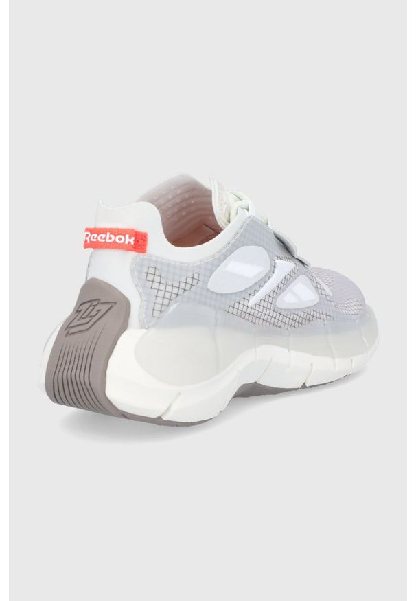 Reebok - Buty Zig Kinetica II Concept 1. Nosek buta: okrągły. Zapięcie: sznurówki. Kolor: szary. Materiał: skóra