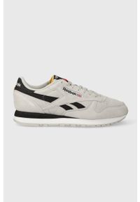 Reebok sneakersy zamszowe Classic Leather kolor szary. Nosek buta: okrągły. Zapięcie: sznurówki. Kolor: szary. Materiał: zamsz. Model: Reebok Classic #1