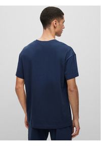 Hugo T-Shirt Linked 50493057 Granatowy Relaxed Fit. Kolor: niebieski. Materiał: bawełna
