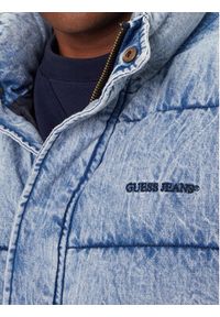 Guess Jeans Kurtka zimowa M5BL0Q D6181 Niebieski Regular Fit. Kolor: niebieski. Materiał: bawełna. Sezon: zima #4