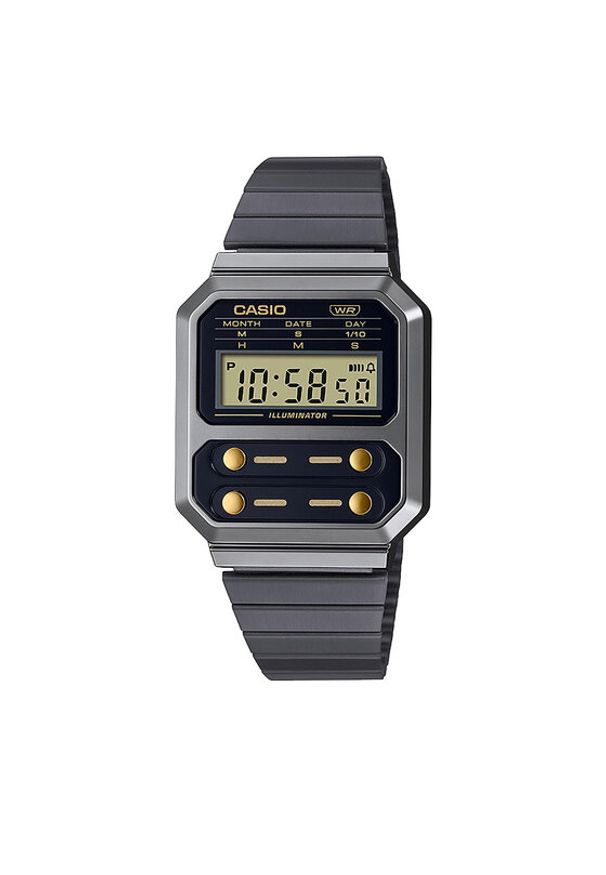 Casio Zegarek Vintage A100WEGG-1A2EF Szary. Kolor: szary. Styl: vintage
