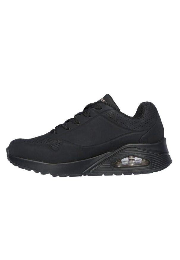 skechers - Buty do chodzenia damskie Skechers Uno Everywear. Zapięcie: sznurówki. Kolor: czarny. Materiał: materiał, syntetyk, tkanina. Szerokość cholewki: normalna. Sport: turystyka piesza