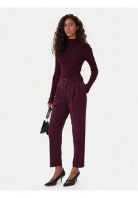 BOSS Golf Foliora 50549166 Fioletowy Slim Fit. Typ kołnierza: golf. Kolor: fioletowy. Materiał: wełna #4