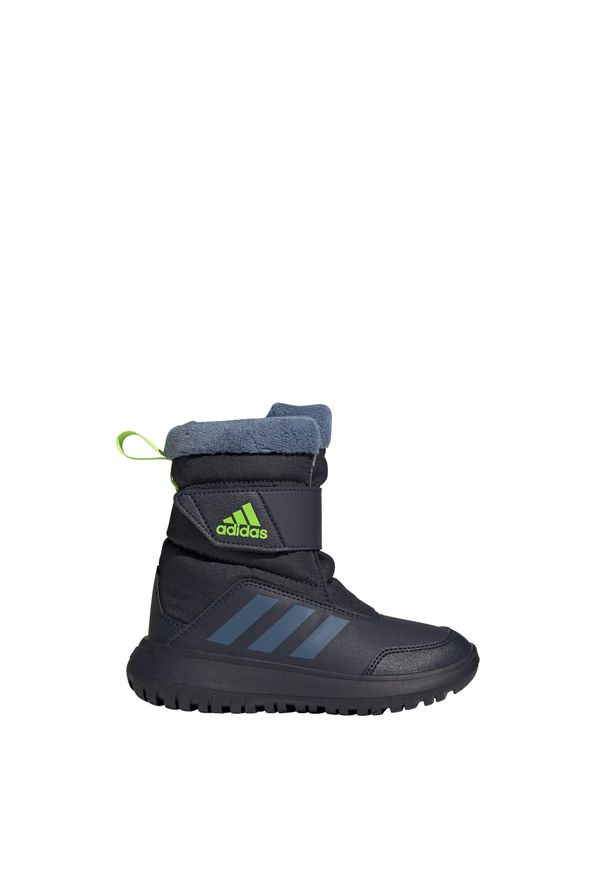 Adidas - Buty dla dzieci adidas Winterplay. Kolor: wielokolorowy, niebieski, zielony. Sport: bieganie