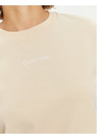 Calvin Klein Bluza Multi Logo K20K207216 Beżowy Regular Fit. Kolor: beżowy. Materiał: bawełna #4