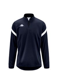 Dziecięca bluza dresowa 1/2 z zamkiem błyskawicznym Kappa Dolvole. Kolor: wielokolorowy, niebieski, biały. Materiał: dresówka. Sport: piłka nożna #1