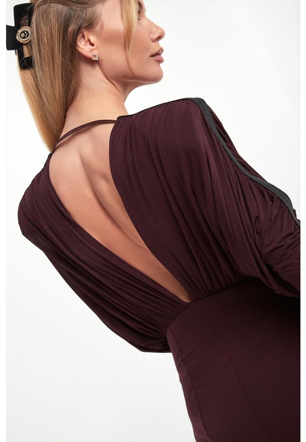 Elisabetta Franchi - Body damskie marszczone ELISABETTA FRANCHI