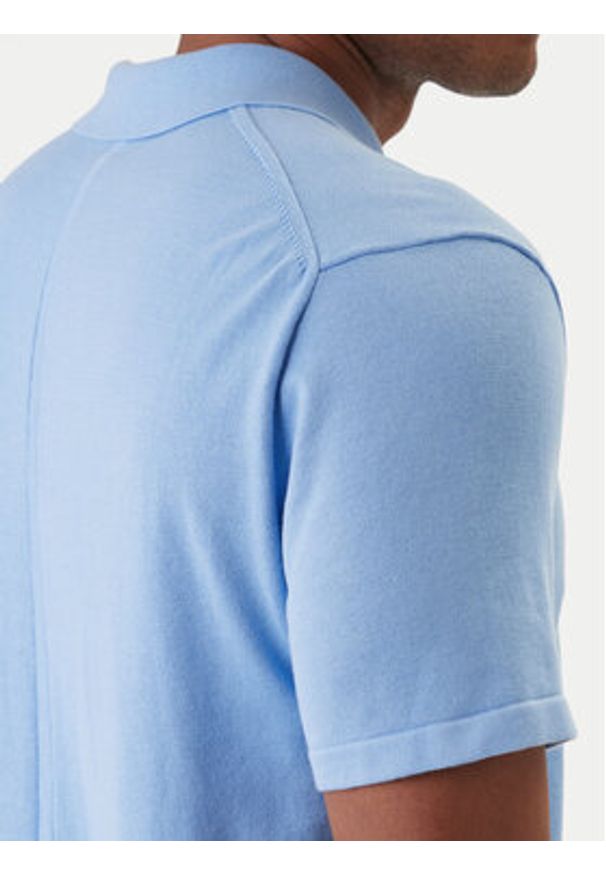 Calvin Klein Polo Supima LV04LC326G Niebieski Regular Fit. Typ kołnierza: polo. Kolor: niebieski. Materiał: bawełna