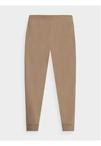 4f - 4F Spodnie dresowe 4FJAW23TTROM410 Beżowy Regular Fit. Kolor: beżowy. Materiał: bawełna #2
