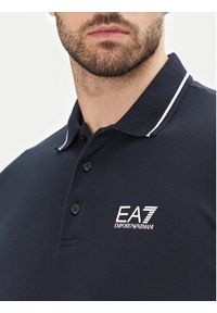 EA7 Emporio Armani Polo 8NPF16 PJVUZ 1562 Granatowy Slim Fit. Typ kołnierza: polo. Kolor: niebieski. Materiał: bawełna #5