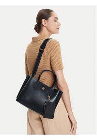 TOMMY HILFIGER - Tommy Hilfiger Torebka Th Distinct Mini Tote AW0AW17192 Granatowy. Kolor: niebieski. Materiał: skórzane #4