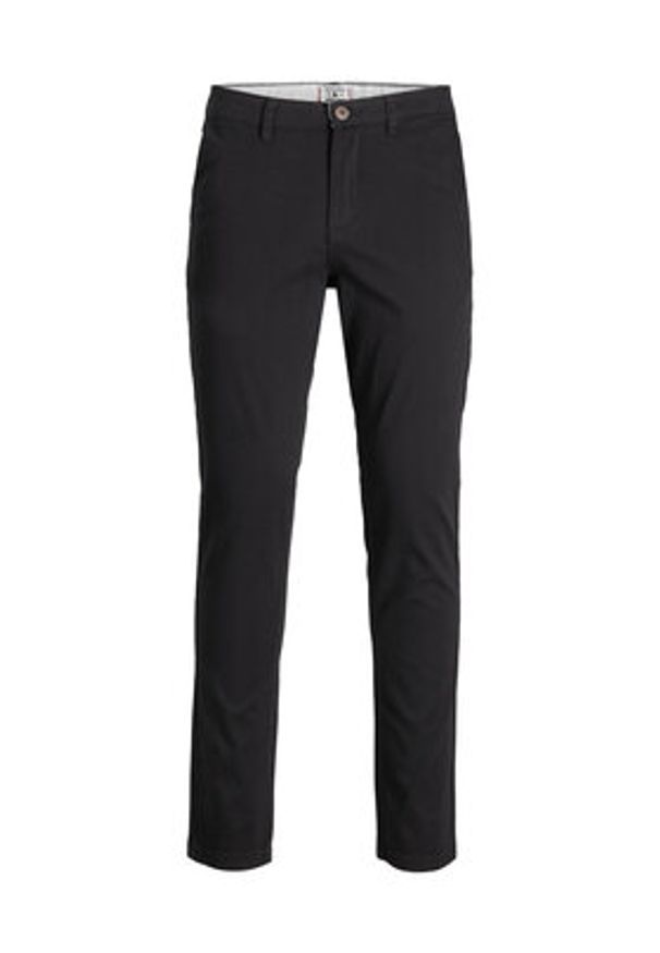Jack & Jones Spodnie materiałowe Marco Dave 12174152 Czarny Slim Fit. Kolor: czarny. Materiał: bawełna