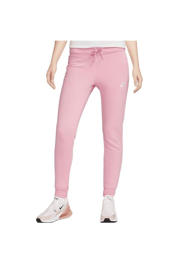 Nike - Spodnie Mid-Rise Slim Rozmiar M Różowy - DQ5174-690. Kolor: różowy. Materiał: materiał. Sport: fitness