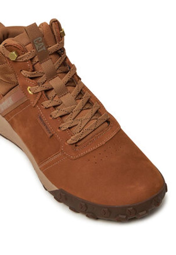 CATerpillar Sneakersy Hex Ready Mid P726105 Beżowy. Kolor: beżowy. Materiał: skóra