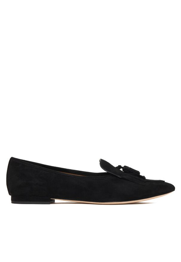 Lauren Ralph Lauren - LAUREN RALPH LAUREN Baleriny 802P04175001 Czarny. Kolor: czarny. Materiał: skóra, zamsz