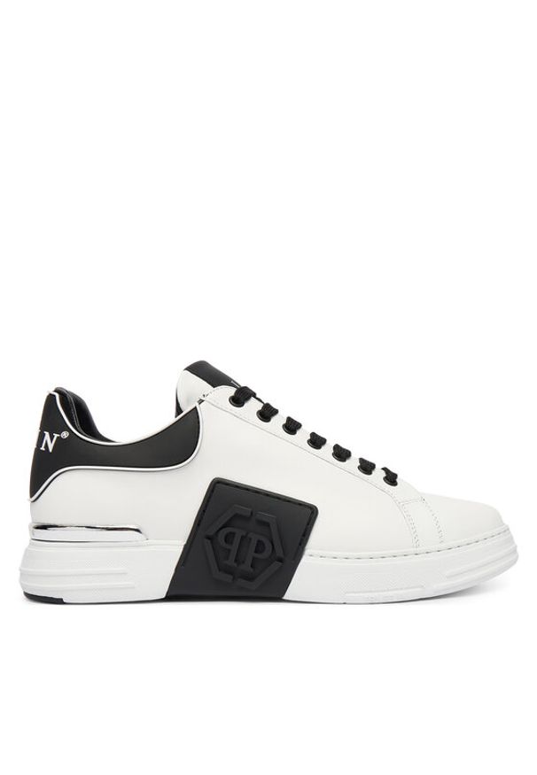 Philipp Plein - PHILIPP PLEIN Sneakersy SAFS USC0904 PLE005N Biały. Kolor: biały. Materiał: skóra
