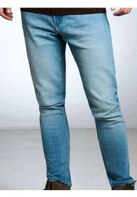 Sinsay - Jeansy slim fit - niebieski. Kolor: niebieski