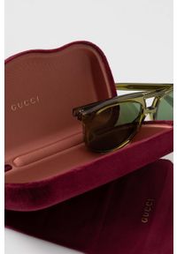 Gucci okulary przeciwsłoneczne GG1320S męskie kolor zielony. Kolor: zielony #4