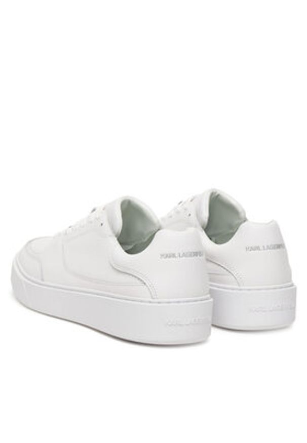 Karl Lagerfeld - KARL LAGERFELD Sneakersy Flint II KL53329 Biały. Kolor: biały. Materiał: skóra