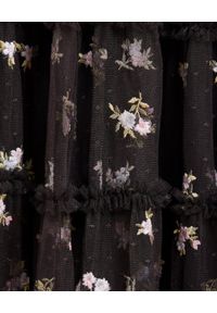 NEEDLE & THREAD - Sukienka mini Serafina. Kolor: czarny. Materiał: tiul. Wzór: aplikacja. Długość: mini #5