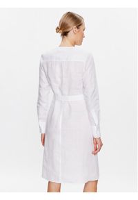Calvin Klein Sukienka koszulowa K20K205245 Biały Regular Fit. Kolor: biały. Materiał: len. Typ sukienki: koszulowe #3