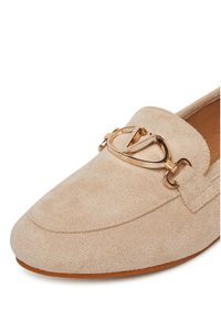 DeeZee Loafersy 200-1 Beżowy. Kolor: beżowy. Materiał: materiał #2