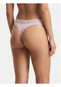 TOMMY HILFIGER - Tommy Hilfiger Stringi UW0UW06039 Różowy jasny. Kolor: różowy. Materiał: bawełna #2