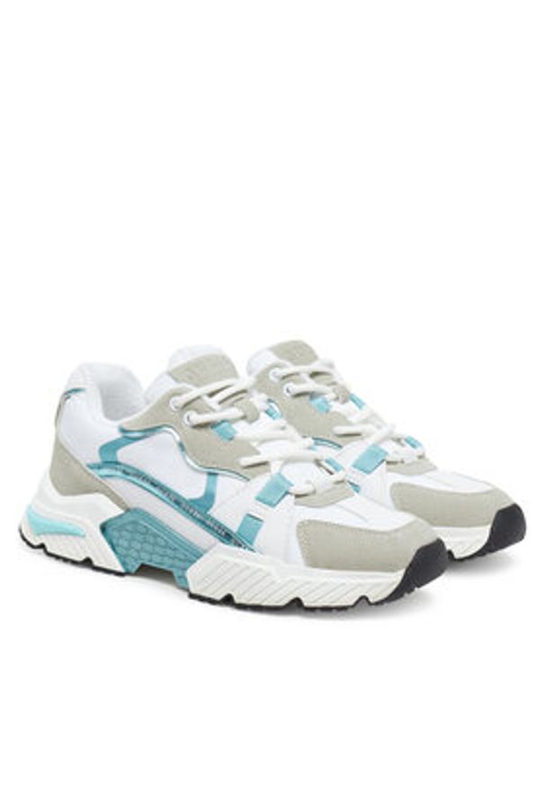 Guess Sneakersy FLJCAR ELE12 Niebieski. Kolor: niebieski. Materiał: skóra