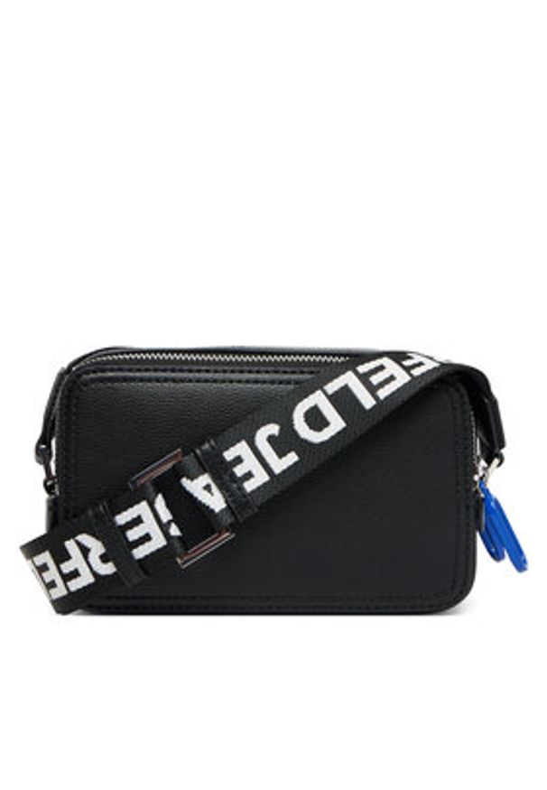 Karl Lagerfeld Jeans Torebka A3W30202 Czarny. Kolor: czarny. Materiał: skórzane