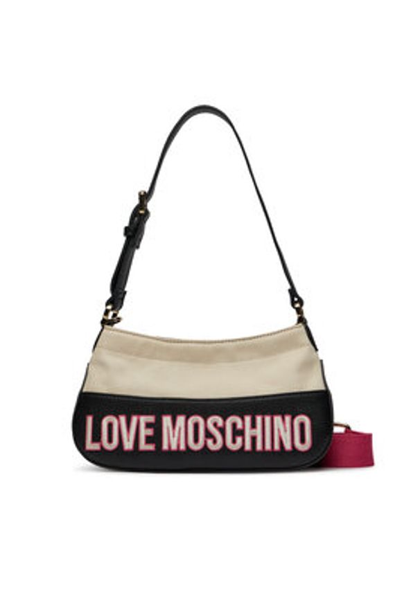Love Moschino - LOVE MOSCHINO Torebka JC4037PP1ILF110B Czarny. Kolor: czarny. Materiał: skórzane