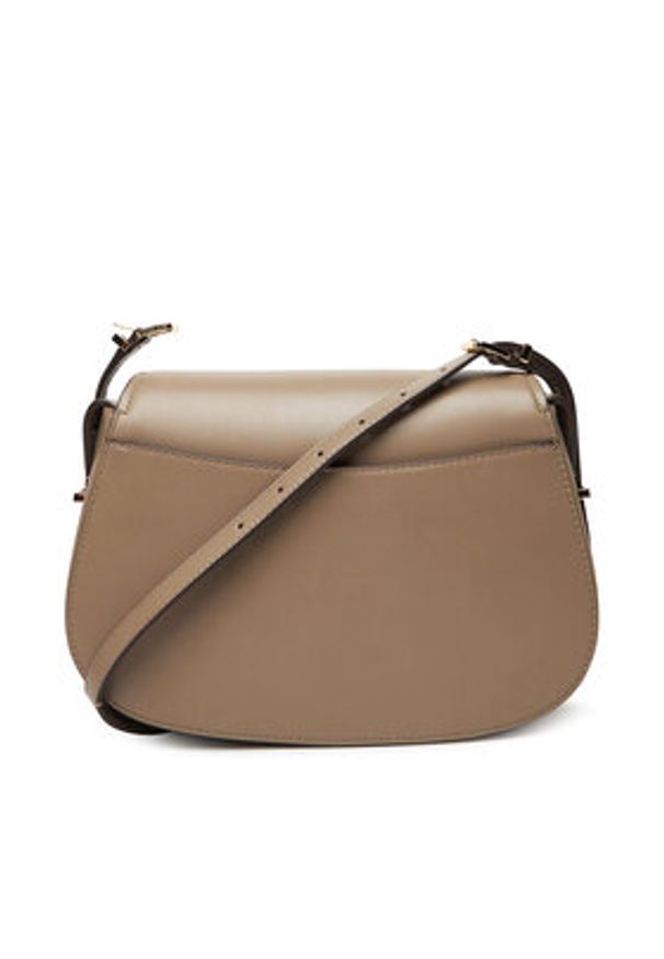 MICHAEL Michael Kors Torebka Lydia 30R5GL0M2L Beżowy. Kolor: beżowy. Materiał: skórzane